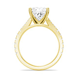 MSBLUE® Size 8 2ct Princess Cut Moissanite Engagement Ring