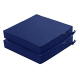 Chair Cushions 19 x 19 Inch Water Resistant Patio Chair Cushions with Tie 3 Year Color Fastness Thick Outdoor Seat