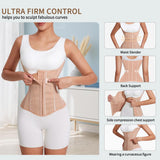 MISTHIN Waist Cincher Trimmer Belt Girdle Workout Shapewear Tummy Control Shaper Waist Trainer for Women (Brown, X-Large)