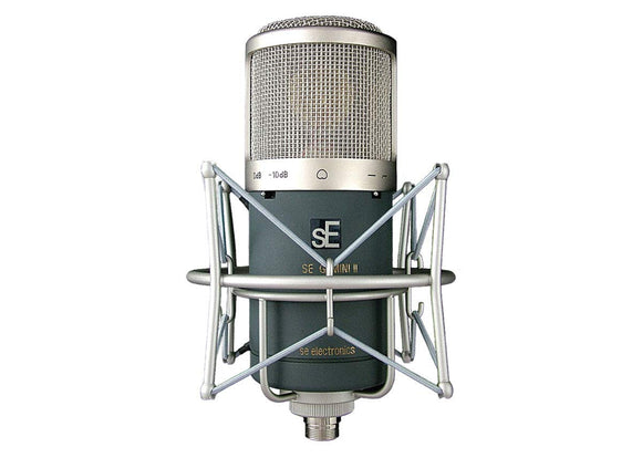 Gemini II Dual Tube Cardioid Condenser Mic with Shockmount and Case SE ELECTRONICS