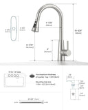APPASO Touchless Kitchen Faucet with Soap Dispenser Brushed Nickel, Side Motion Sensor Lead-Free Faucet, Single Hanle 3-Mode Hands-Free Faucet for Kitchen Sink (cUPC-Certified Parts)