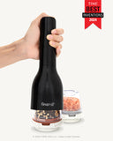 FinaMill Classic Battery Spice Mill – Battery Operated Salt and Pepper Grinder Set, Includes 2 Interchangeable Spice Pods, Adjustable Coarseness, Ceramic Grinder, LED Light, Home and Kitchen Gift Set
