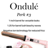L'ANGE HAIR Ondulé 32 MM Ceramic Curling Wand | Professional Hot Tools Curling Iron 1.25 Inch | Salon Hair Styling Wands for Beach Waves | Best Hair Curler Wand for Frizz-Free, Lasting Curls