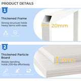 METYERRY 24"x23.6"Large Printer Stand with Power Outlet