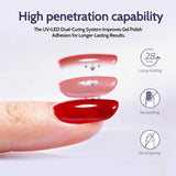 Shexnail UV LED Nail Lamp, Professional High Watt Gel Nail Lamp with Smart Sensor, Fast Curing 4 Timers Large Manicure Dryer for Gel Nails, Plug-in Nail Light with 57 Beads for Salon Home Gift Women