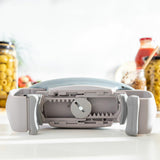 InnovaGoods® Lloucan Electric Jar Opener, Can Opener Kitchen Accessory, Automatic Can Opener for New Sealed Jars, Hands Free Can Opener Less Effort to Open (Grey)