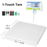 THINKSCALE Medical Grade Floor Scale 440lbs –10g High Precision (0.02lb)–Extra Large Backlit Display–Portable Body Weight Scale for Home, Hospital, Physician, Gym & Bariatric Use– KG/LB