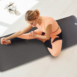 GYMENIST Thick Exercise Yoga Floor Mat Nbr 24 X 71 Inches Great for Camping Cardio Workouts Pilates Gymnastics (Black) GYMENIST