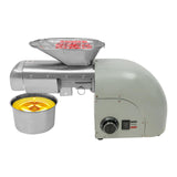 1800W Oil Press Machine, Nut Seeds Oil Extractor Cold& Hot Press Machine with 2 Press Rods, Automatic Electric Oil Maker for Home Commercial, Stainless Steel Oil Maker for Peanuts Sesame Soybean MOCHAG