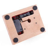 MechPuConToy Engine Model Kit That Works, Water-Cooled Mini Four-Stroke Engine Model with Wooden Base