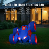 zingzoom Remote Control Car, Rechargeable RC Cars & Remote Double-Sided Driving 360° Flips Rotating 2.4Ghz 4WD All Terrain Stunt Race Car Toy Christmas Birthday Gift for Kids Boys 3-12
