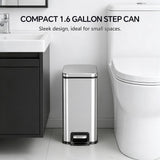 13 Gallon Trash Can (50L) and 1.6 Gallon (6L) Kitchen Trash Can Combo Set