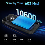 FOSSIBOT F109 24GB+256GB Rugged Phone 5G Unlocked, 10600mAh Battery Phone