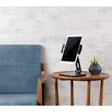 KABCON Tablet Stand,Tightness Adjustable Aluminum Alloy Tablet Stand for Desk, 360° Swivel Foldable Tablets Stands Dock for 4''-14''Tablets/Phone, iPad Series,Samsung Galaxy Tabs,Kindle Fire,Etc.