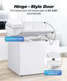 Chest Freezer 5.0 cu.ft Deep Freezer White Low Noise | Manual defrost, Applicable to Basement Apartment Home Garage OOTDAY