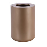 Maxi Collection Large Bathroom Trash Can – 6 Gallon Resin Waste Bin with Lid, 10x10x14 Inch Modern Garbage Can, Fits Standard 5-6 Gallon Bags (Mink)