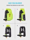 BLUESTORM Stratus 35 Inflatable Life Jacket PFD for Adults (Max5 Camo) | US Coast Guard (USCG) Approved Automatic Self Inflating Life Vest Preserver with Manual Ripcord