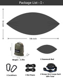 Sunyear Hammock Camping with Rain Fly Tarp and Net, Portable Camping Hammock Double Tree Hammock Outdoor Indoor Backpacking Travel & Survival, 2 Tree Straps,100% Waterproof Green Bundle