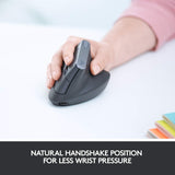 Logitech Ergo K860 Wireless Ergonomic Keyboard with Wrist Rest and MX Vertical Wireless Mouse
