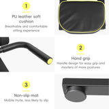 Hiborth Mini Inversion Table, Spinal Decompression Machine for Back Pain Relief, 330 lbs Weight Capacity, Foldable Back Stretcher for Home Gym, Inversion Equipment for Full Body Relaxation Black