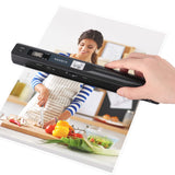 Portable Scanner, Photo Scanner for A4 Documents Pictures Pages Texts in 900 Dpi, Flat Scanning, Include 16G SD Card MUNBYN
