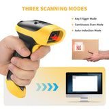 NetumScan Bluetooth Bar Code Scanner, 3 in 1 Automatic Wireless 1D Barcode Scanner Handheld USB CCD Barcode Reader for Store, Warehouse POS, Computer, Tablet, iPhone, iPad, Android