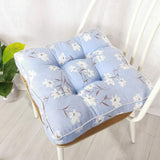 HXAZGSJY Chair Cushions for Dining Chairs Bohemian Soft Patio Chair Pads Indoor Office Home Kitchen Square Dining Chair Cushion Pillow Blue Flower 20"x20"x4"