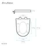 Swiss Madison Well Made Forever SM-QRS58, Quick-Release UF Seat for St. Tropez Vortex™ flush Toilets, White