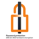 WD 5TB My Passport for Mac, Navy, Portable External Hard Drive with backup software and password protection