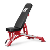 RitFit Adjustable/Foldable Utility Weight Bench for Home Gym, Weightlifting and Strength Training - Bonus Workout Poster with 35 Total Body Exercises