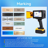 PEKOKO 10W Portable Laser Marking Machine L4Ultra Laser Marker Engraving Machine for Marking on Metal,Plastic,Carton,Leather,Wood,Silcone,Canvas,Glass,Rubber,Stainless Steel