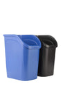 Rubbermaid Undercounter Small Trash Can, 2 Pack Blue and Black for Recycling/Waste, 9.4-Gallon