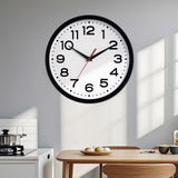 Roymnie Wall Clock Silent Non-Ticking Modern Clock Battery Operated 18 Inch Large Classic Analog Decorative for Classroom, Living Room, Office, Bedroom, School, Hotel (Black)