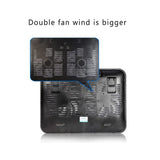 UMKLSW Notebook Radiator 5v External Fan Portable Cooling Pad Supports -Thin High-Speed Silent Metal Panel