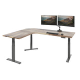 Vari ComfortEdge 80x60 L-Shape Electric Standing Desk – Height Adjustable Sit-Stand VariDesk for Corner Office