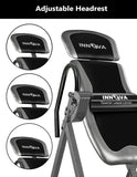 Innova Health and Fitness Inversion Table with Adjustable Headrest, Reversible Ankle Holders, and 300 lb Weight Capacity - Standard A