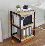 PXIWDAN Printer Stand 3 Tier Printer Stand Shelf Loor-Standing Metal Frame Cart Mobile for Office Living Room Fax Machine Scanner for Office
