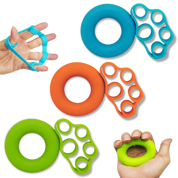 Hand Grip Strengthener & Finger Stretcher,Finger Grip Exerciser Strength Trainer,Forearm Grip Workout for Climbing Basketball Relieve Wrist Carpal Tunnel Pain-6pcs HSP-HSWITI