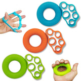 Hand Grip Strengthener & Finger Stretcher,Finger Grip Exerciser Strength Trainer,Forearm Grip Workout for Climbing Basketball Relieve Wrist Carpal Tunnel Pain-6pcs HSP-HSWITI