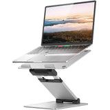 Nulaxy Laptop Stand, Ergonomic Sit to Stand Laptop Holder Convertor, Adjustable Height from 2.1" to 13.8", Supports up to 22lbs