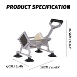 French Fry Cutter with 3 Blades, Potato Slicer French Fries Cutter, Potato Dicer Cuber Stainless Steel French Fry Press EASYROSE