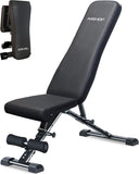 AIRHOP Upgraded Adjustable Weight Bench, Bench Press Full Body Workout, Quick Fold Space Saving, Workout Bench for Home Gym Strength Training