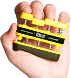 Prohands Gripmaster Hand Exerciser, Finger Exerciser (Hand Grip Strengthener), Spring-Loaded, Finger-Piston System, Isolate and Exercise Each Finger, (3 lb X-Light Tension, Yellow-Gripmaster) Prohands