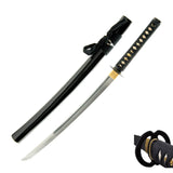Hand Forged Folded Steel Musashi Wakizashi, Full Tang Samurai Sword