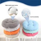 Comfortable Round Chair Cushion for Indoor/Outdoor Use - Thick Seat Pad for Office, Kitchen, Dining - Available in 32/40/45/50 cm (Blue, 32cm)