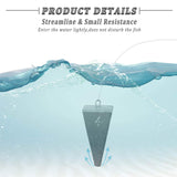 Fishing Weights Sinkers Saltwater Fishing Sinkers Pyramid Weights for Ocean Saltwater Surf Fishing Gear Tackle 1oz 2oz 3oz 4oz 5oz 6oz 8oz JSHANMEI