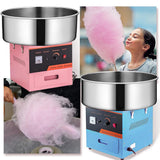 Commercial Cotton Candy Machine, Professional Candy Floss Maker, for Home, Kids Birthday, Family Party (Blue, Without Cart)