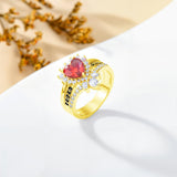 Oseew 2027 Senior Graduation Gift Ring for Women High School (Yellow Gold)