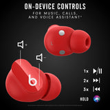 True Wireless Noise Cancelling Earbuds - Compatible with Apple & Android - Red Beats