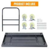 Heavy-Duty Platform Truck, 2500 LBS Steel Flatbed Cart, 47" L X 24" W X 32" H Flat Dollies, Hand Trucks with 5" Nylon Casters